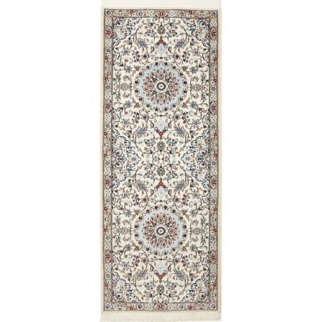 Tappeto Nain 9La Persia bianco azzurro 80x202