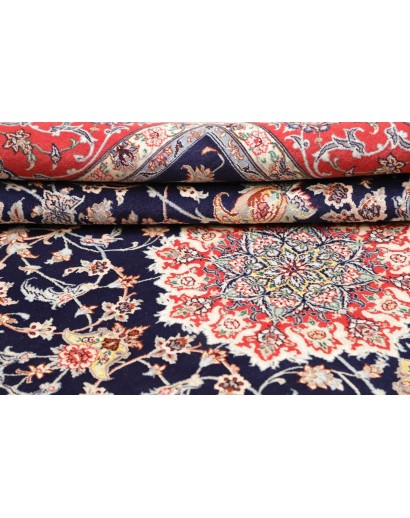 Tappeto Isfahan Persia grigio marrone 157x232