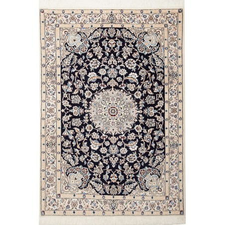 Tappeto Nain 9La Persia bianco blu 104x147