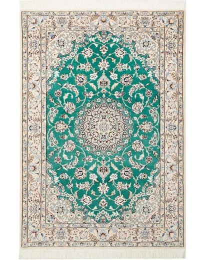 Tappeto Nain 9La Persia bianco verde 103x150