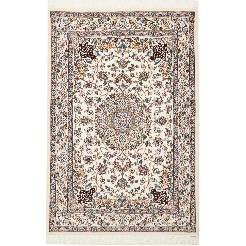 Tappeto Nain 9La Persia bianco marrone 100x148 Tappeto Nain 9La Persia bianco marrone 100x148