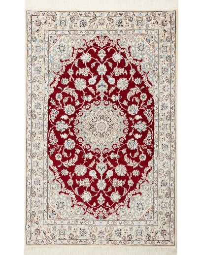 Tappeto Nain 9La Persia bianco grigio 100x158