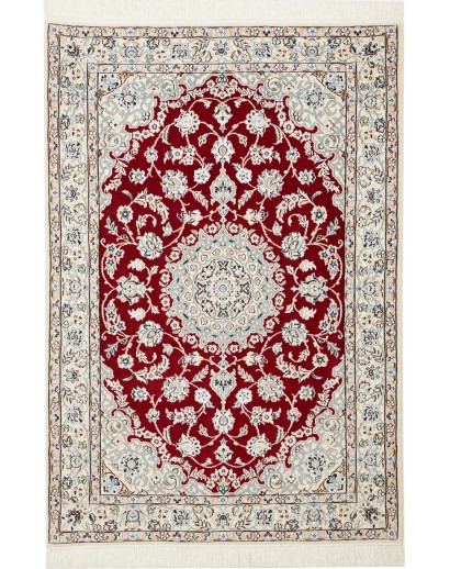 Tappeto Nain 9La Persia bianco marrone 102x148