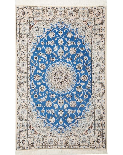Tappeto Nain 9La Persia bianco blu 100x160
