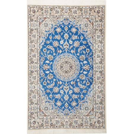 Tappeto Nain 9La Persia bianco blu 100x160