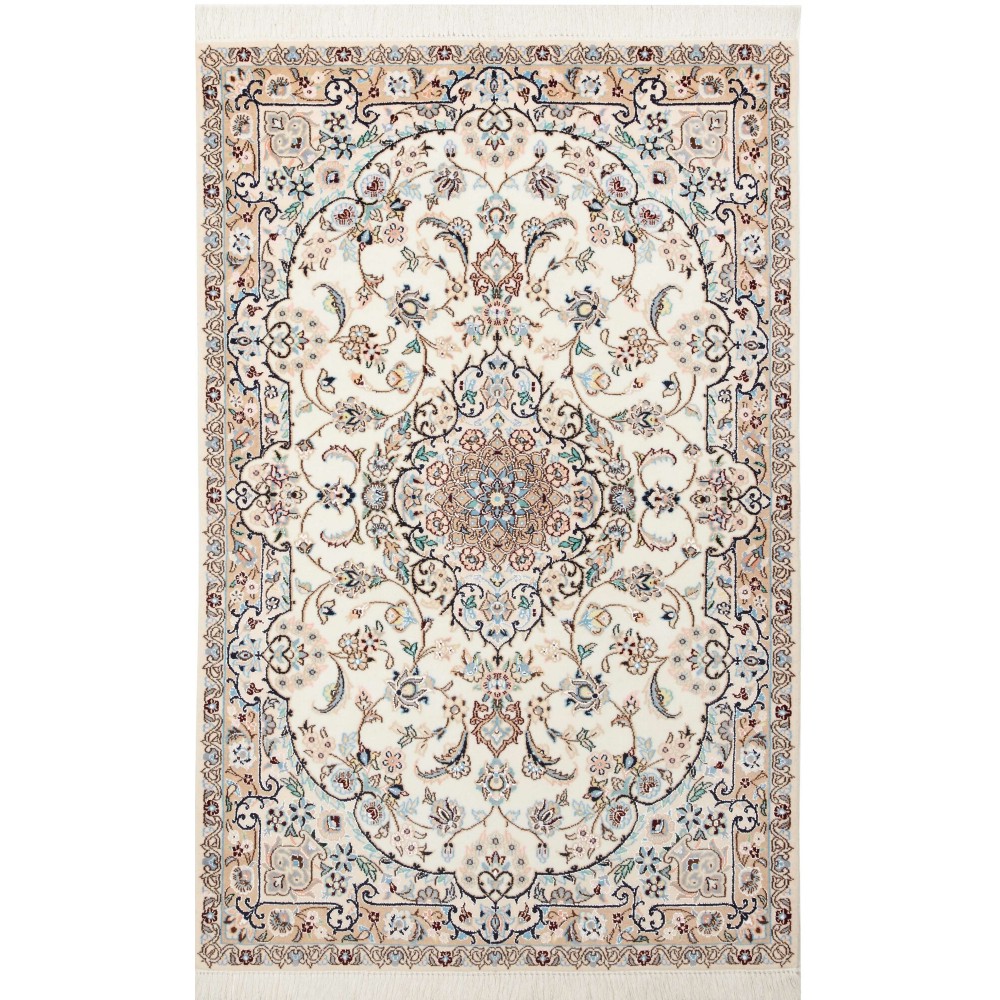 Tappeto Nain 9La Persia bianco grigio 102x162