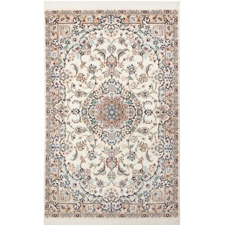 Tappeto Nain 9La Persia bianco grigio 102x162