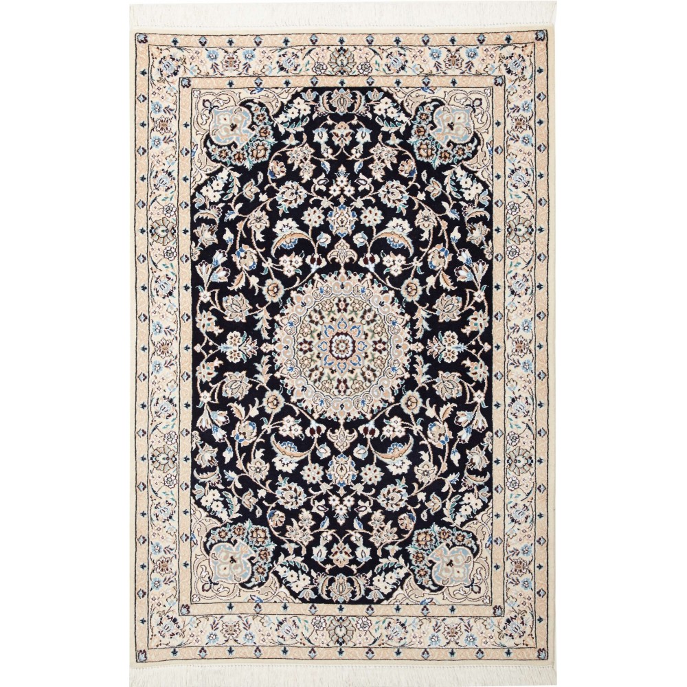 Tappeto Nain 9La Persia grigio blu 99x149 Tappeto Nain 9La Persia grigio blu 99x149