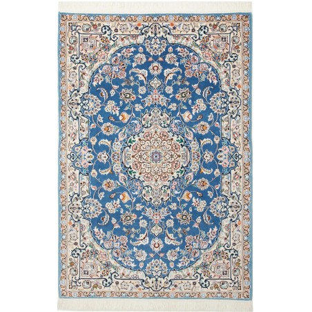 Tappeto Nain 9La Persia bianco blu 104x156