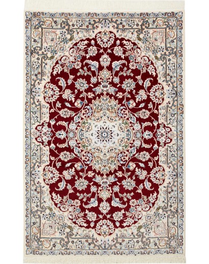Tappeto Nain 9La Persia bianco marrone 102x155