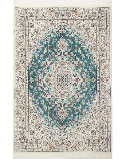 Tappeto Nain 9La Persia bianco azzurro 100x150