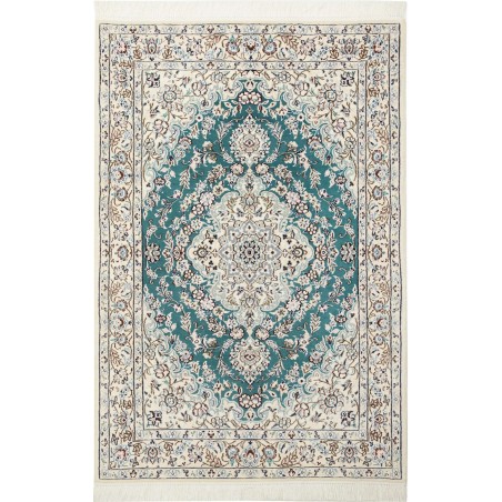 Tappeto Nain 9La Persia bianco azzurro 100x150