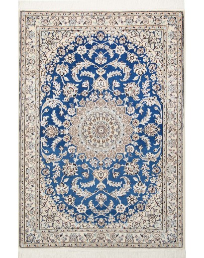 Tappeto Nain 9La Persia bianco blu 104x147