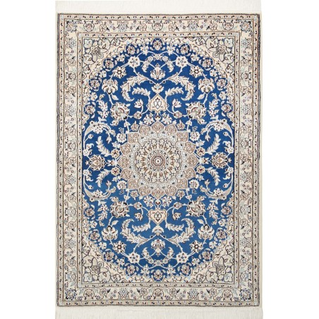 Tappeto Nain 9La Persia bianco blu 104x147