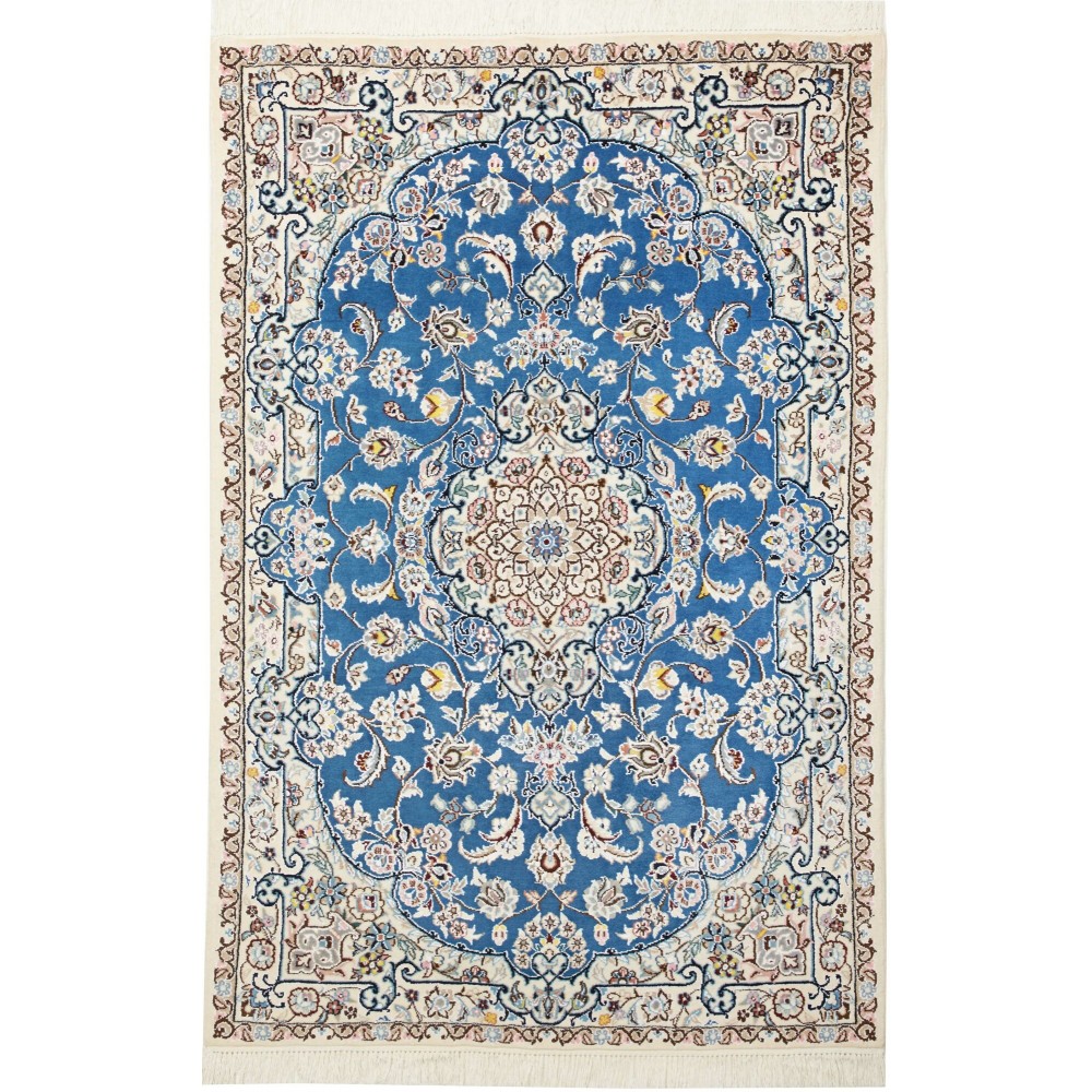 Tappeto Nain 9La Persia blu 104x157 Tappeto Nain 9La Persia blu 104x157