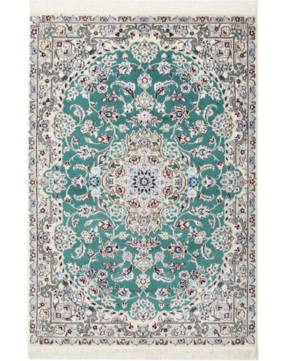 Tappeto Nain 9La Persia bianco grigio 102x151