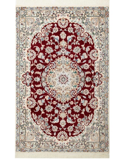 Tappeto Nain 9La Persia bianco marrone 97x156