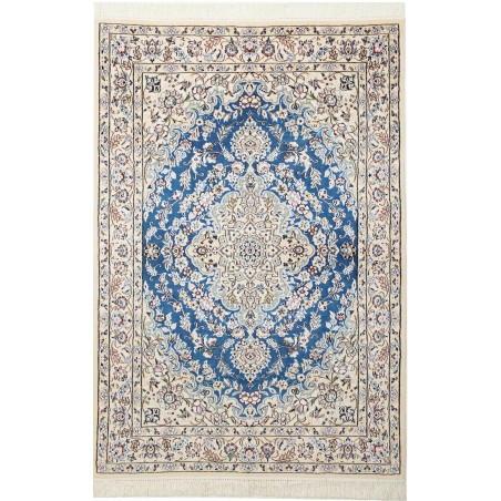 Tappeto Nain 9La Persia beige azzurro 103x151
