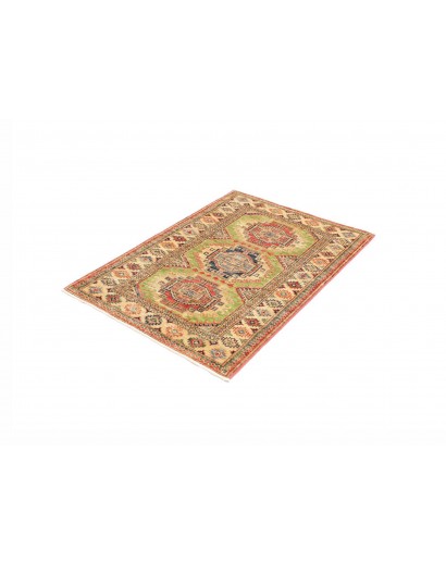 Tappeto Kazak Fine Pakistan marrone verde 83x115