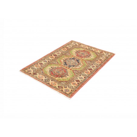 Tappeto Kazak Fine Pakistan marrone verde 83x115