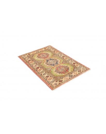 Tappeto Kazak Fine Pakistan marrone verde 83x115