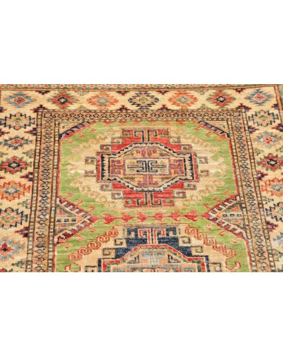 Tappeto Kazak Fine Pakistan marrone verde 83x115