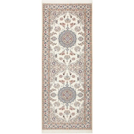 Tappeto Nain 9La Persia bianco grigio 86x215