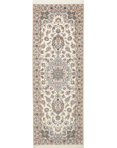 Tappeto Nain 9La Persia bianco azzurro 84x235