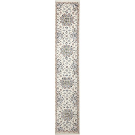 Tappeto Nain 9La Persia bianco grigio 69x386