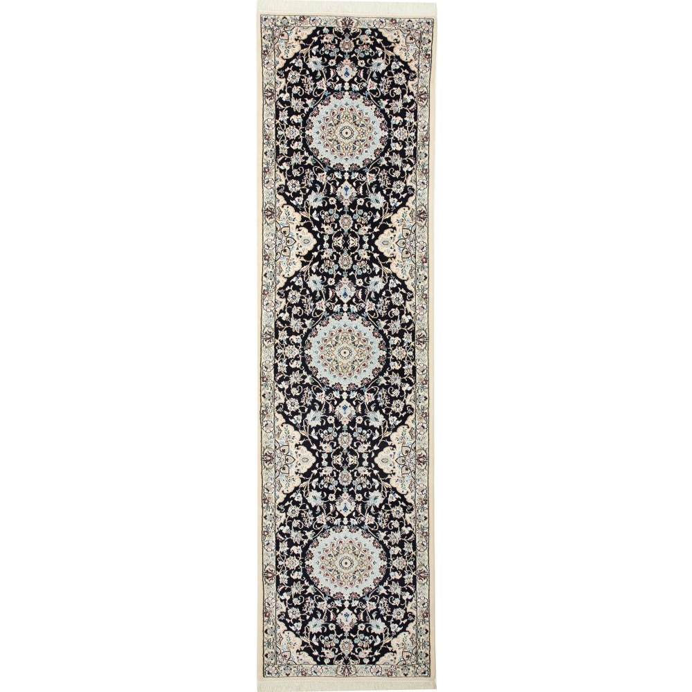 Tappeto Nain 9La Persia blu 75x298 Tappeto Nain 9La Persia blu 75x298
