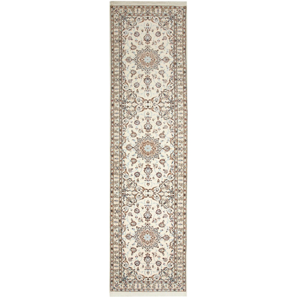 Tappeto Nain 9La Persia bianco 95x354 Tappeto Nain 9La Persia bianco 95x354