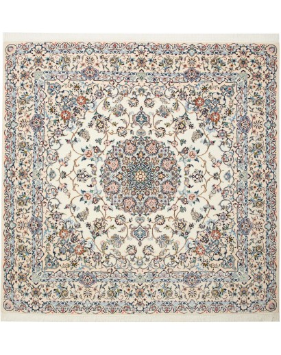 Tappeto Nain 9La Persia bianco azzurro 202x200