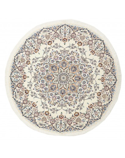 Tappeto Nain 9La Persia bianco grigio 150x150
