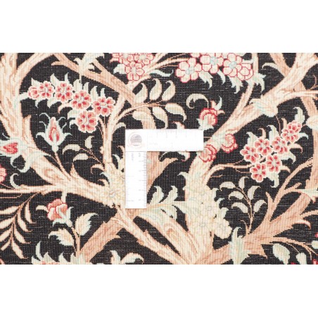 Tappeto Ghom seta Persia grigio 60x101