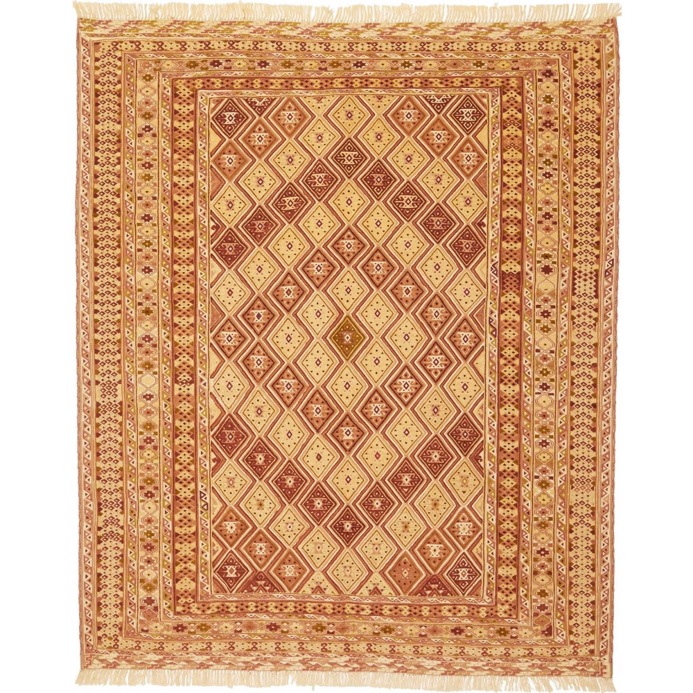 Tappeto Nakhunak Pakistan arancione marrone 156x186