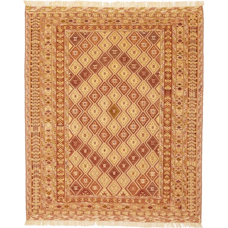 Tappeto Nakhunak Pakistan arancione marrone 156x186