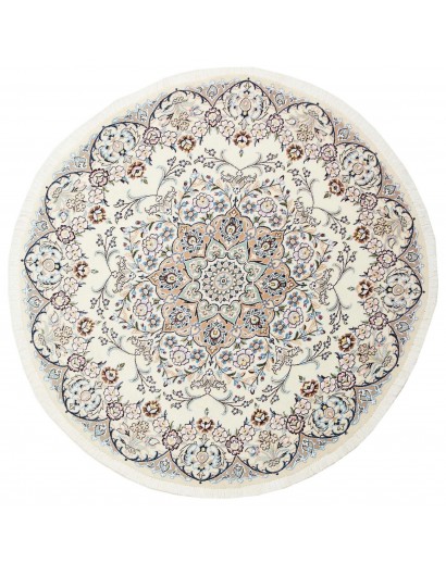 Tappeto Nain 9La Persia bianco grigio 150x150