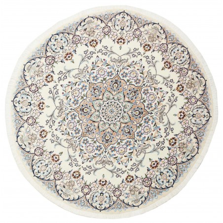Tappeto Nain 9La Persia bianco grigio 150x150