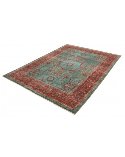 Tappeto Mamlouk Pakistan azzurro marrone 177x235