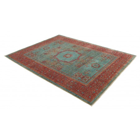Tappeto Mamlouk Pakistan azzurro marrone 177x235
