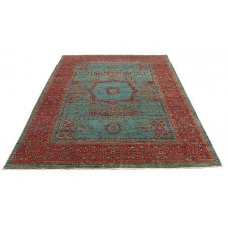 Tappeto Mamlouk Pakistan azzurro marrone 177x235