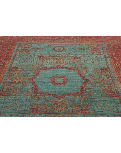 Tappeto Mamlouk Pakistan azzurro marrone 177x235