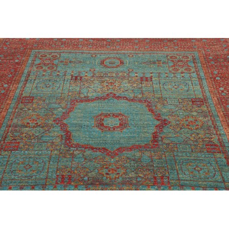 Tappeto Mamlouk Pakistan azzurro marrone 177x235