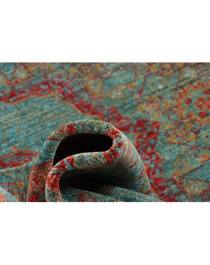Tappeto Mamlouk Pakistan azzurro marrone 177x235