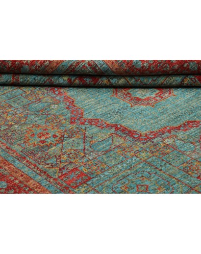 Tappeto Mamlouk Pakistan azzurro marrone 177x235