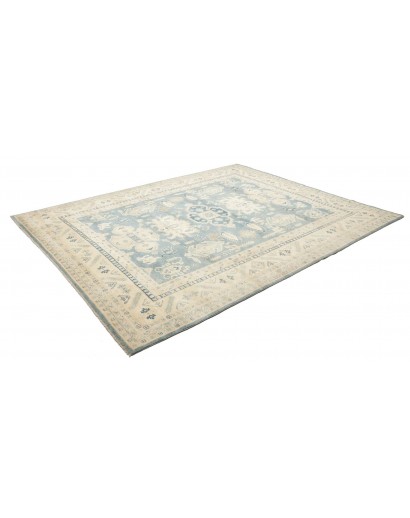 Tappeto Kazak Afghanistan beige azzurro 242x293