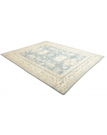 Tappeto Kazak Afghanistan beige azzurro 242x293