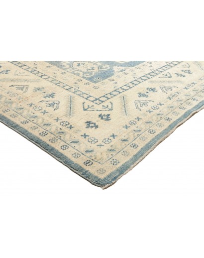 Tappeto Kazak Afghanistan beige azzurro 242x293