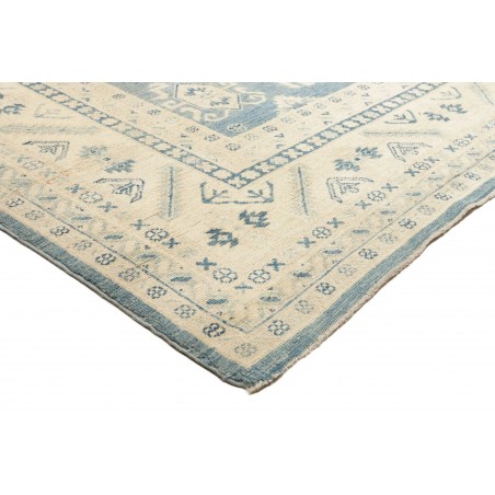 Tappeto Kazak Afghanistan beige azzurro 242x293