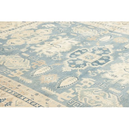 Tappeto Kazak Afghanistan beige azzurro 242x293